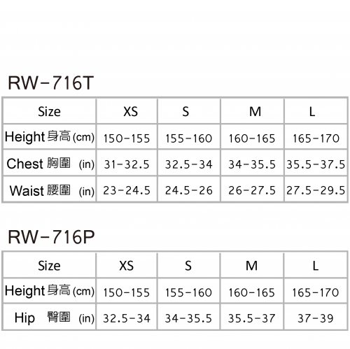 RW-716P｜Wetsuit หญิง 2 ชิ้น - กางเกง